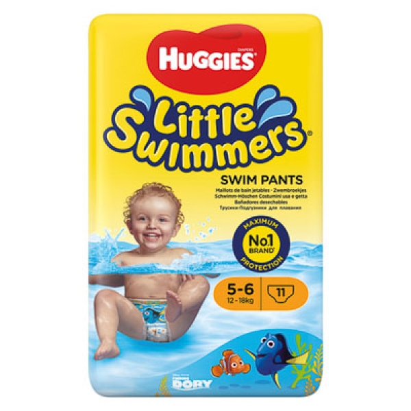 HUGGIES LITTLE SWIMMERS 5-6 11'S